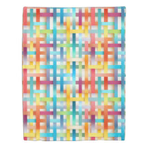 Padrão Colorido de Basketweave