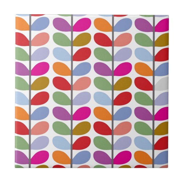 Padrão Colorido de Folha (Frente)