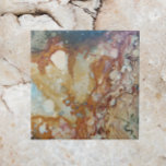 Padrão Colorido de Pedra do Jasper<br><div class="desc">Azulejo cerâmico que apresenta uma foto de uma pedra colorida do Jasper,  às vezes chamada Agate de Imagem. Selecione o tamanho do seu azulejo. Faz um excelente trivet para a cozinha. Por favor,  note que não há pedra real neste produto.</div>