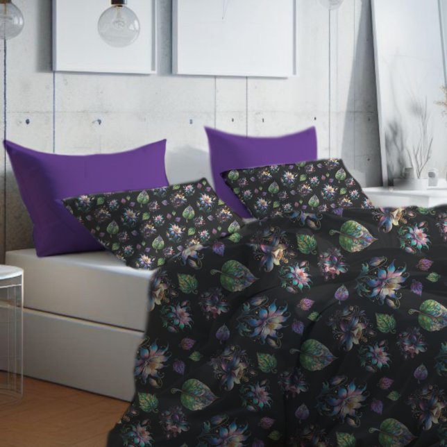 Padrão Colorido De Vidro Espalhado De Chic Floral (Criador carregado)