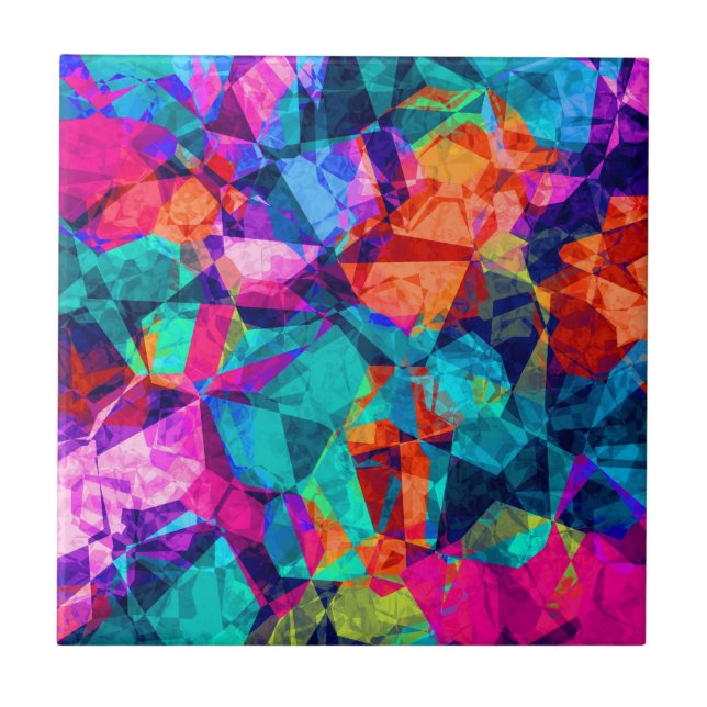 Padrão Colorido Geométrico Moderno (Frente)