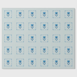 Padrão com um Papel de Embrulho Azul 