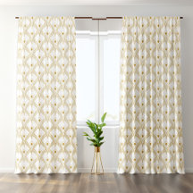 Padrão contínuo art-déco dourado e branco 3