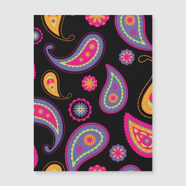 Padrão contínuo colorido de Paisley (Frente)