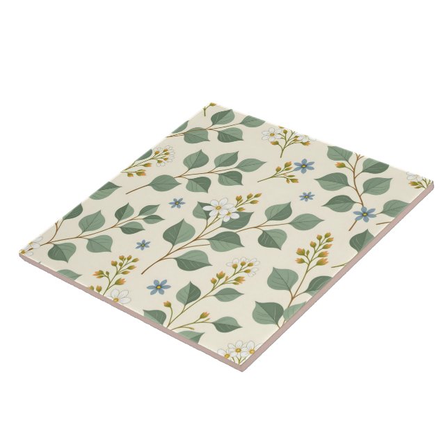 Padrão contínuo de eucalipto floral (Lateral)