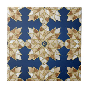 Padrão contínuo de mosaico marroquino Zellige de l