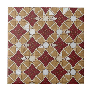 Padrão contínuo de mosaico Zellige marroquino de l