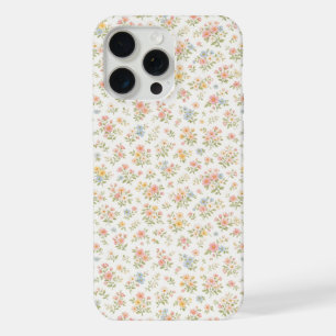 Padrão contínuo floral delicado e fofo