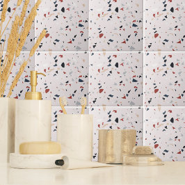 Padrão contínuo moderno de terrazzo italiano abstr