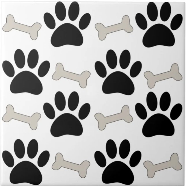 Padrão contínuo Patas e Ossos Personalizado  (Criador carregado)