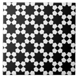 Padrão contínuo vetorial preto e branco