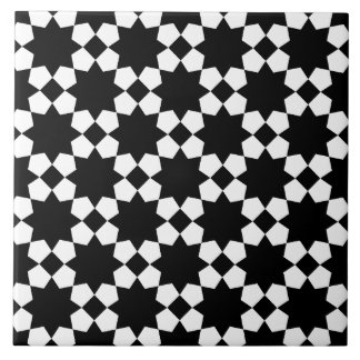 Padrão contínuo vetorial preto e branco