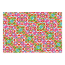 Padrão Cor-de-rosa brilhante, verde, azul, laranja