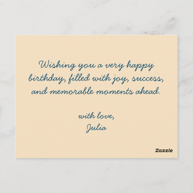 Padrão Cute Fireworks Inspirado - Cartão de Aniver (Verso)