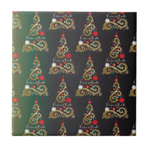 Padrão da árvore de Natal de madre verde de Nata