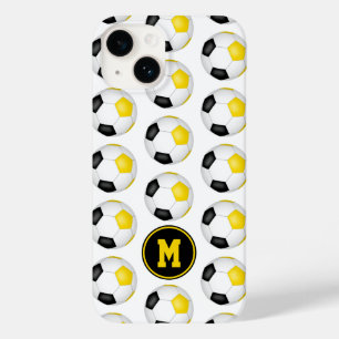 padrão das bolas de futebol de ouro preto monogram