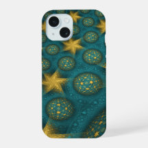 Padrão das estrelas de Abstrato amarelo e turquesa