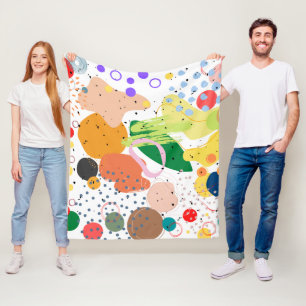 Padrão de abstrato adorável cobertor chic fleece b