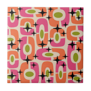 Padrão de Abstrato cósmico moderno do Meio século