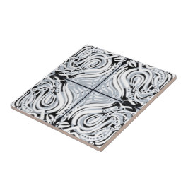 Padrão de Abstrato da cinza da curva branca preta