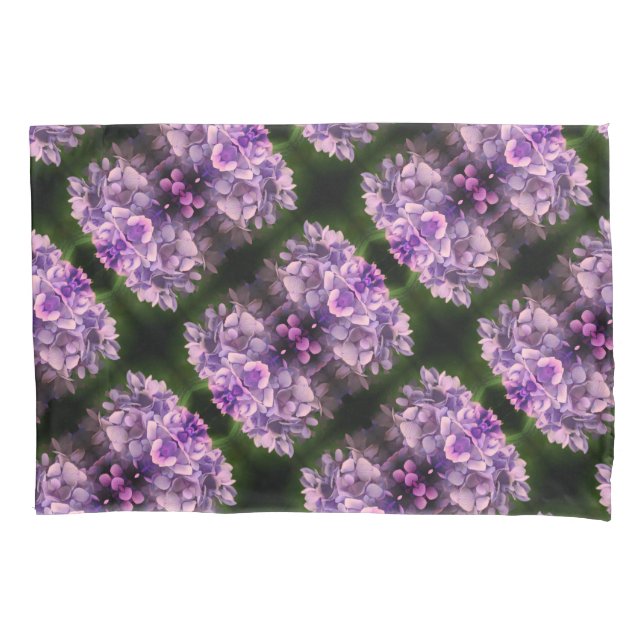 Padrão de Abstrato de Arte de Petais Hydrangea Azu (Frente)