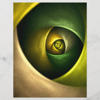 Padrão de Abstrato de Arte Floral Moderna Verde #2