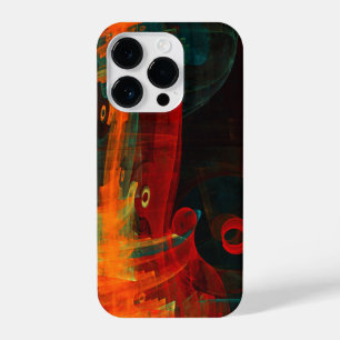 Padrão de Abstrato de Arte Moderno Vermelho Azul-L