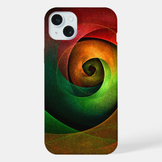 Padrão de Abstrato de Arte Vermelha Verde Floral M