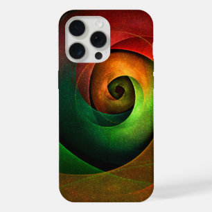 Padrão de Abstrato de Arte Vermelha Verde Floral M