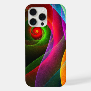 Padrão de Abstrato de Arte Vermelho Verde Laranja 