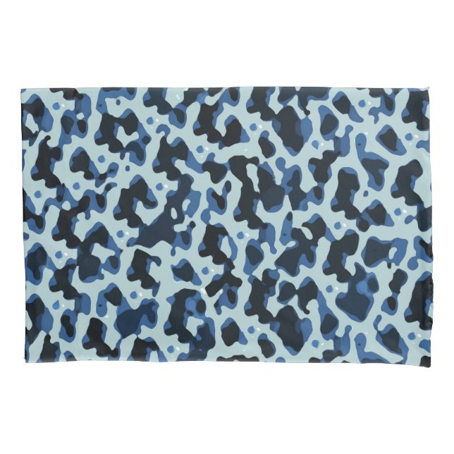 Padrão de Abstrato de Camo Preto Azul (Frente)