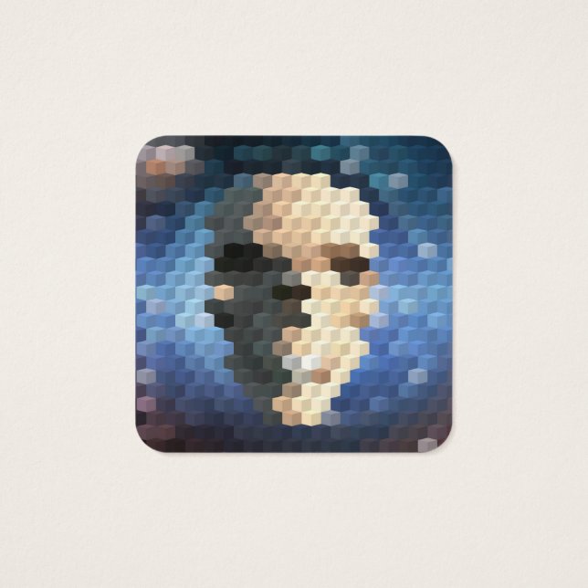 Padrão de abstrato de crânio (Verso)