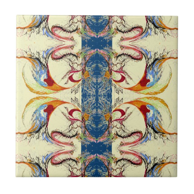 Padrão de Abstrato de Desenho de Mão (Frente)