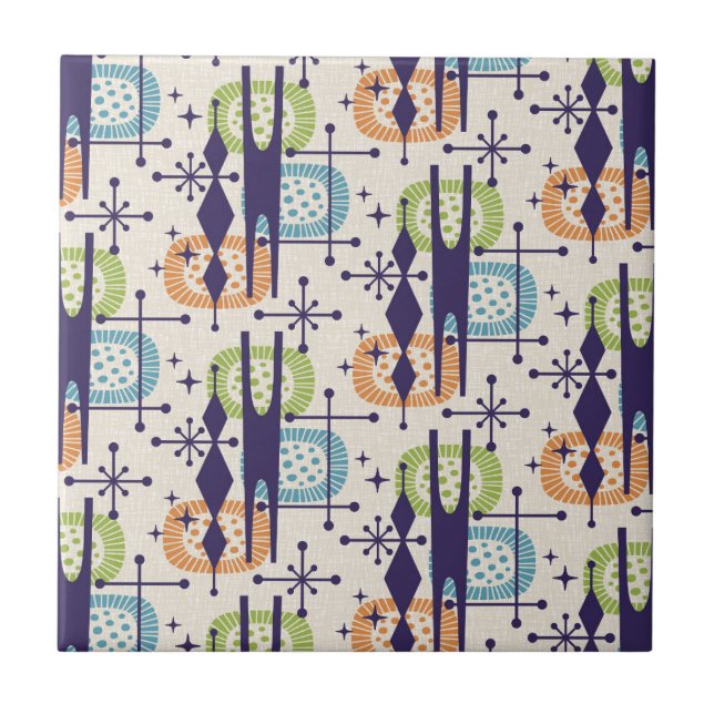 Padrão de Abstrato de idade atômica moderna do mei (Frente)