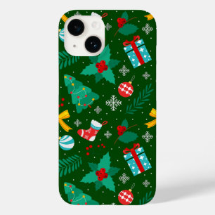 Padrão de Abstrato de Natal Verde