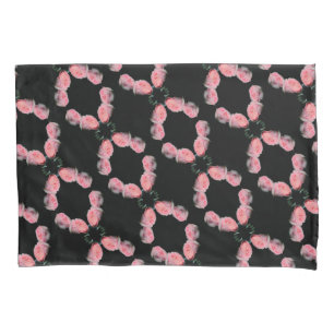 Padrão de Abstrato de Par de Rosas Rosa