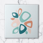 Padrão de Abstrato de Salmão de Alma de Na moda mo<br><div class="desc">Meio século moderno. Ele apresenta uma série de formas orgânicas com um belo conjunto de cores. Este design fará uma adição de excelente a qualquer decoração domiciliar. Perfeito para aqueles que amam o estilo retrô e vintage. É também um presente de excelente para os aniversários e o Natal.</div>