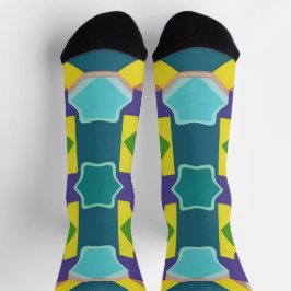 Padrão de Abstrato Geométrico Colorida