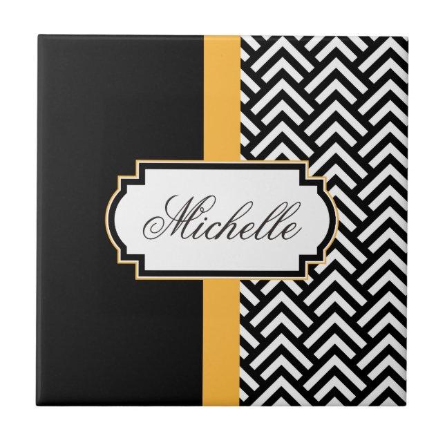 Padrão De Abstrato Preto E Branco (Frente)