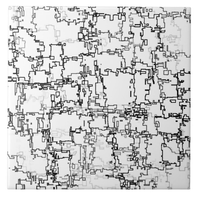 Padrão de Abstrato preto e branco (Frente)