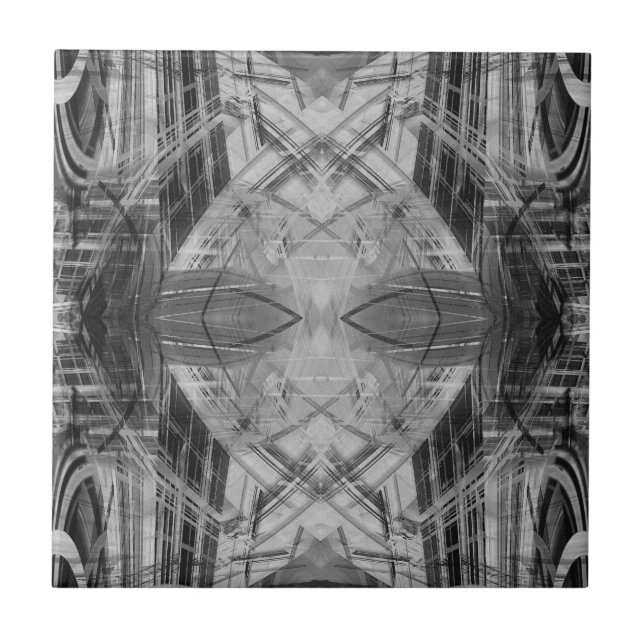 Padrão de abstrato preto e branco (Frente)
