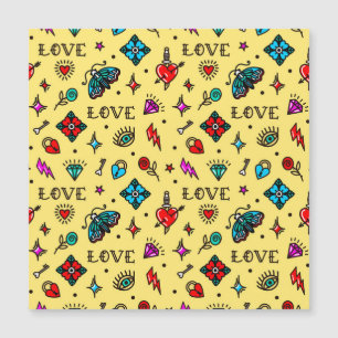 Padrão de Amor da Tatuagem na Escola Antiga