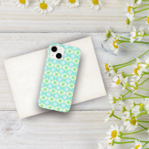 Padrão de ampulheta de flor retrô & margarida