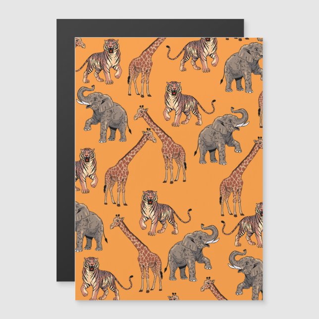 Padrão de Animal Africano (Frente/Verso)