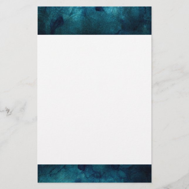 Padrão de Aquarela da Turquesa Elegante Mandala (Frente)