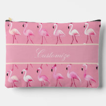 Padrão de Aquarela de Flamingo Rosa Personalizado