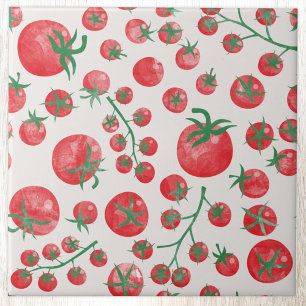 Padrão de Aquarela de Tomate