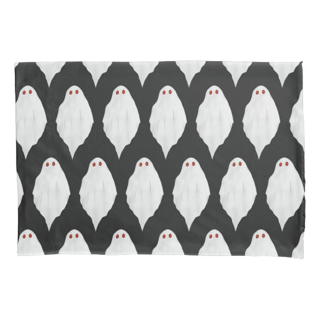 Padrão de Aquarela do Assustador Branco Fantasmas (Frente)