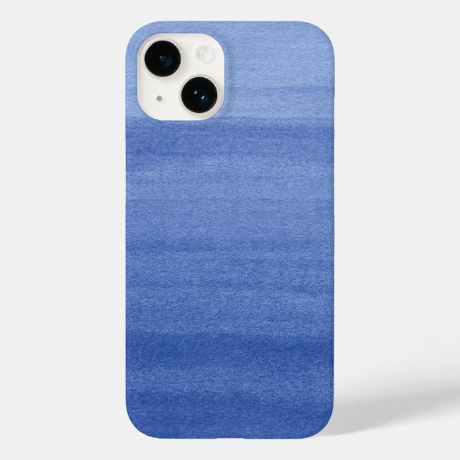 Padrão de Aquarela do Ombre Azul Trendy Indigo (Verso)