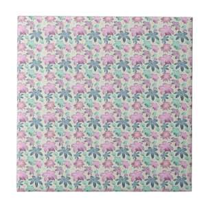 Padrão de aquarela floral pastel